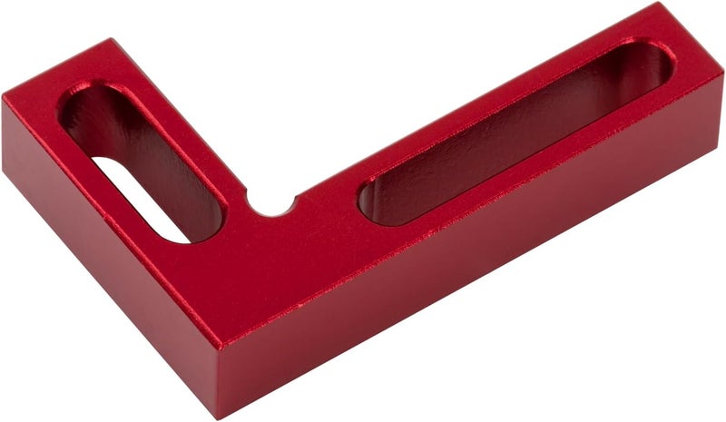 Eiahonen 90 Degree Mini Positioning Square, Premium Precision Woodworking Carpenter Corner Tool Right Angle Clamp, for Checking Edge of Carpenter Cutting Tool for Square (Red) - Image 1